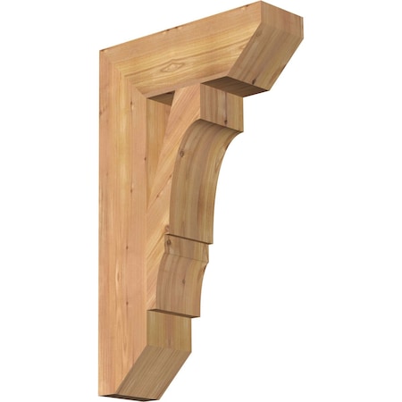Ekena Millwork Balboa Slat Smooth Bracket, Western Red Cedar, 5 1/2"W x 18"D x 30"H BKT06X18X30BOA06SWR